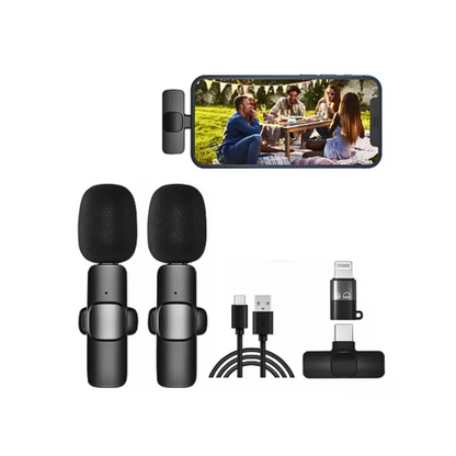 Pack 2 Microfonos Inalambrico Usb-c y IP