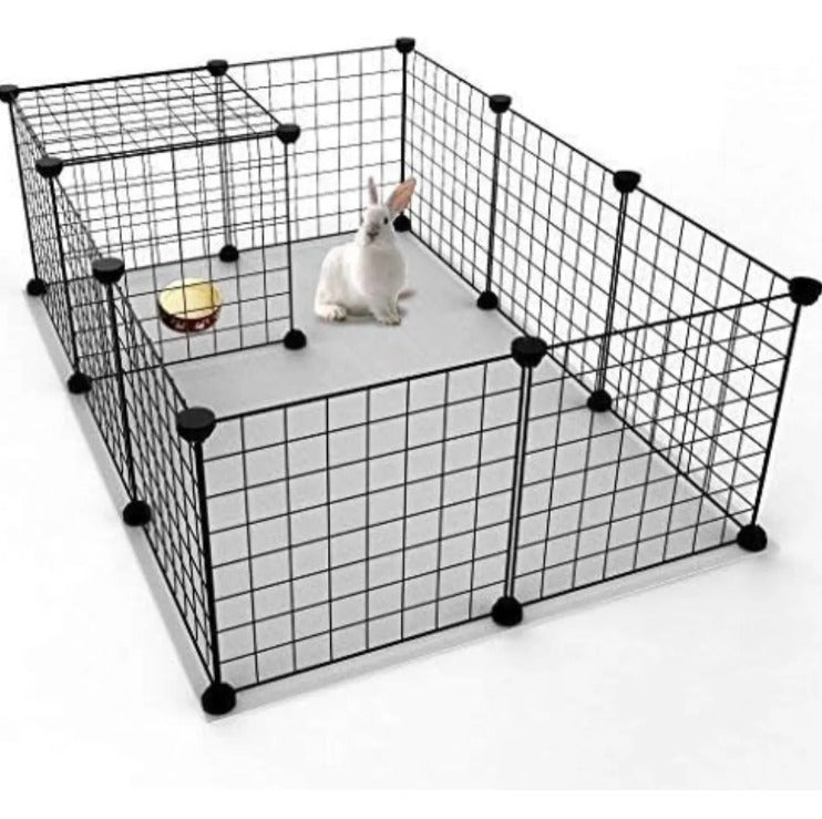 Jaula Corral Cerco Pequeña Mascota 12Pcs