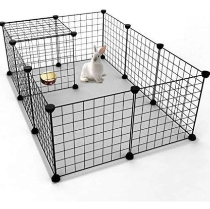 Jaula Corral Cerco Pequeña Mascota 12Pcs