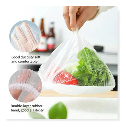 JUEGO DE BOLSAS PLASTICAS DE COMIDA DE 100 UNIDADES